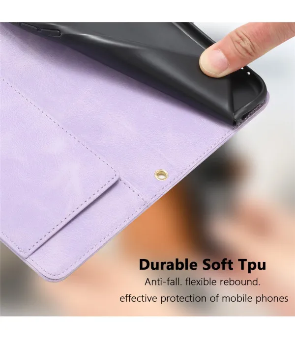 Tulipan preklopna torbica s novčanikom za Motorola Moto G34 5G