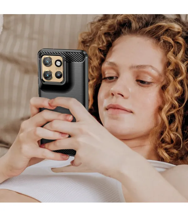 Carbon brush TPU maska za Motorola Edge 50 Neo 5G