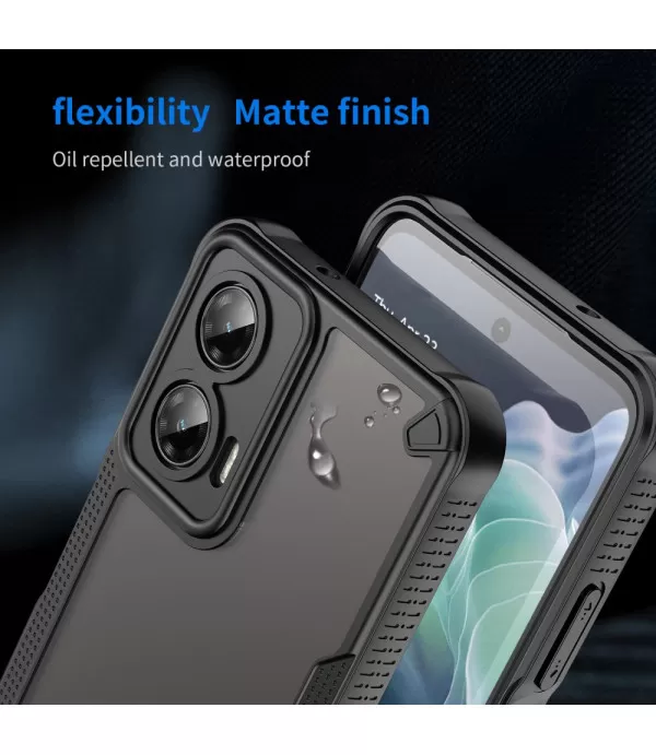 Hybrid Frosted prozirna maskica za Motorolu Moto G35 5G – Izdržljiva zaštita i moderan dizajn
