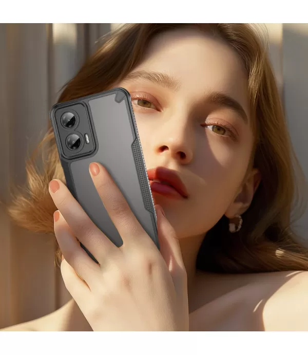 Hybrid Frosted prozirna maskica za Motorolu Moto G35 5G – Izdržljiva zaštita i moderan dizajn