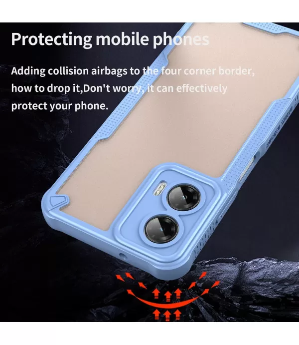 Hybrid Frosted prozirna maskica za Motorolu Moto G35 5G – Izdržljiva zaštita i moderan dizajn