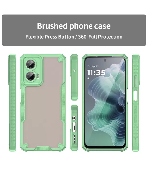 Hybrid Frosted prozirna maskica za Motorolu Moto G35 5G – Izdržljiva zaštita i moderan dizajn