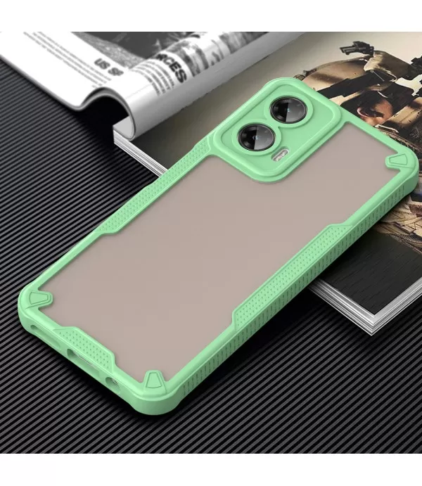 Hybrid Frosted prozirna maskica za Motorolu Moto G35 5G – Izdržljiva zaštita i moderan dizajn