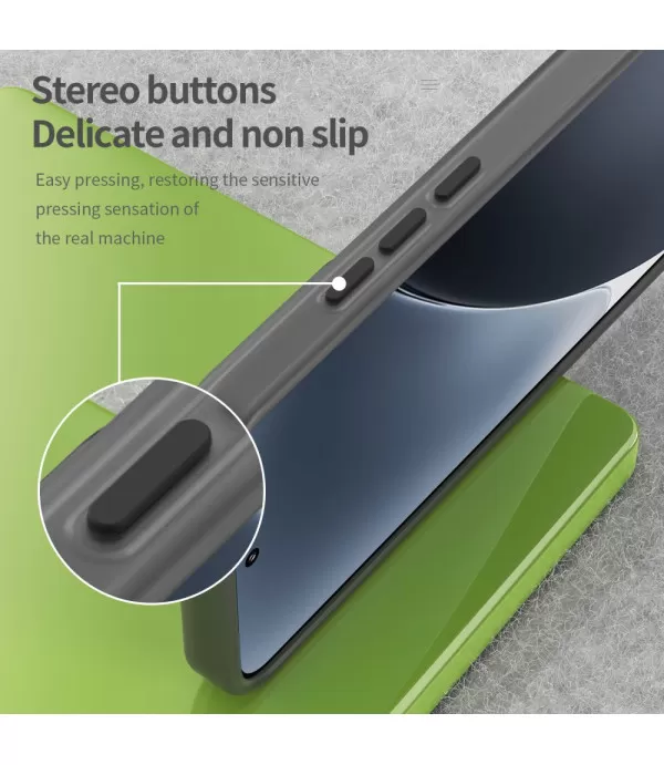 Prozirno crna MagSafe silikonska maskica za Xiaomi 15 5G