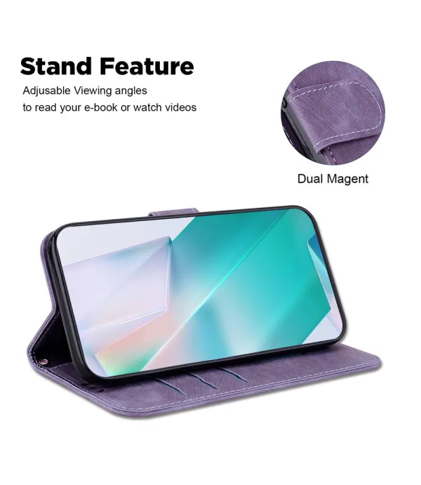 Tigrić dizajn preklopna torbica za Motorola Moto E15 4G / G05 4G