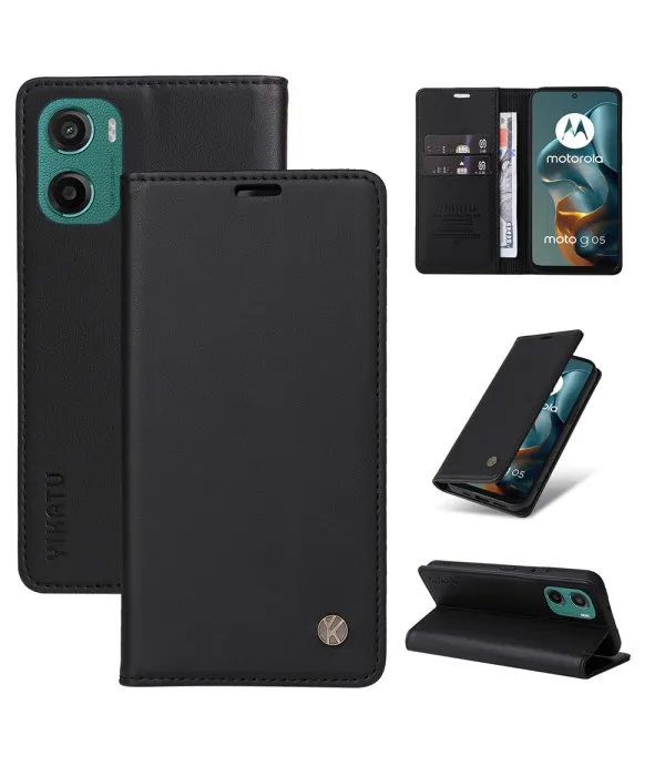 YIKATU preklopna PU kožna maskica za Motorola Moto G05 4G / Moto E14 4G