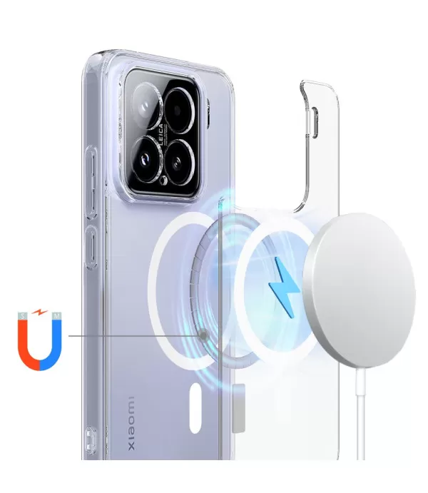 Prozirna MagSafe silikonska maskica za Xiaomi 15 5G