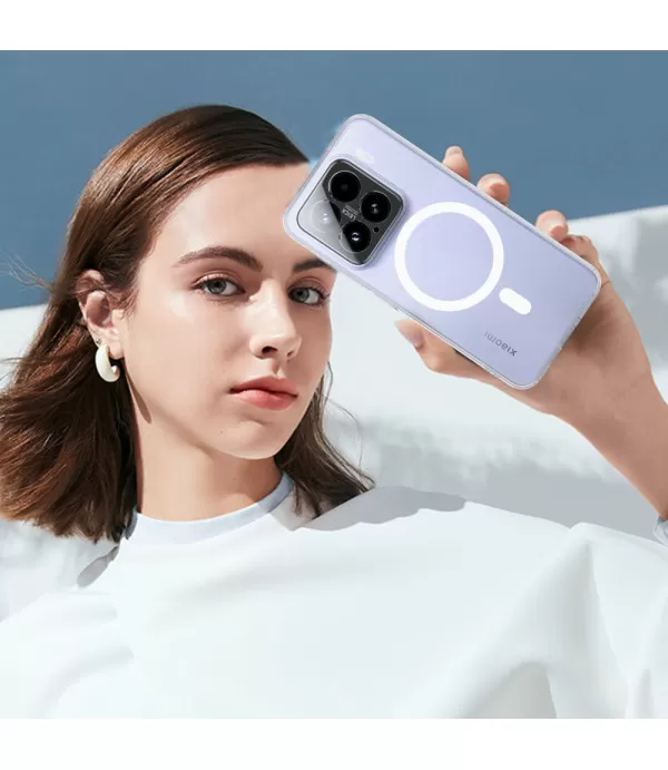 Prozirna MagSafe silikonska maskica za Xiaomi 15 5G