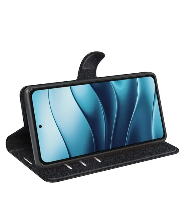 Litchi kožna torbica novčanik za Xiaomi Redmi Note 14 4G