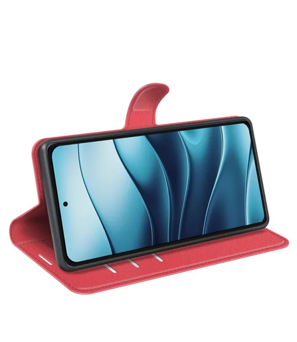 Litchi kožna torbica novčanik za Xiaomi Redmi Note 14 4G