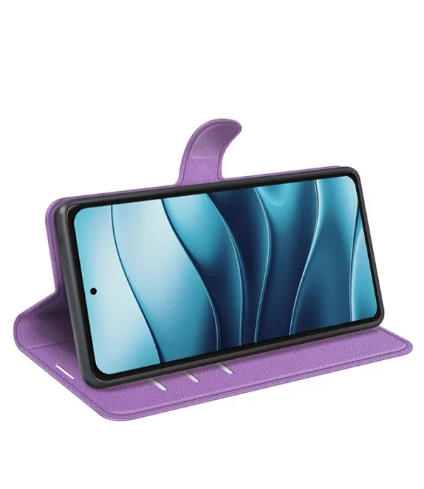 Litchi kožna torbica novčanik za Xiaomi Redmi Note 14 4G