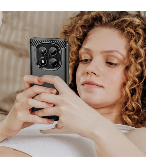 Carbon Brush TPU maska za Xiaomi Redmi Note 14 Pro 4G