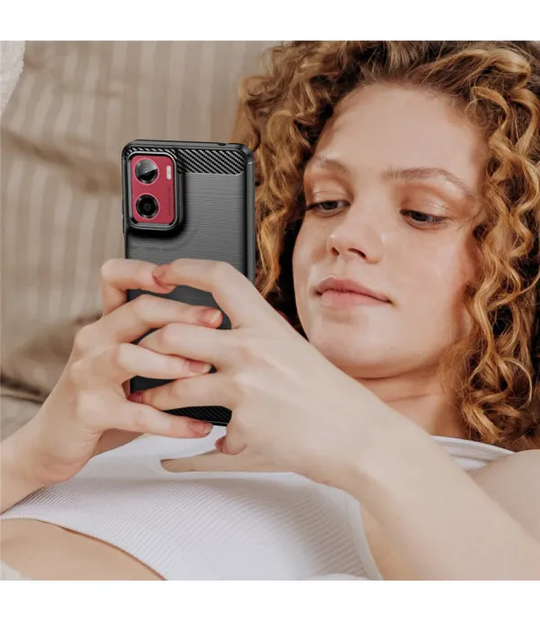 Carbon Brush TPU silikonska maska za Motorola Moto E15 4G / Moto G05 4G