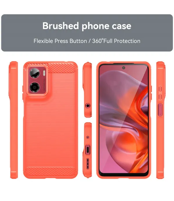 Carbon Brush TPU silikonska maska za Motorola Moto E15 4G / Moto G05 4G