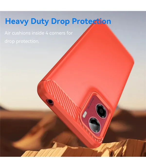 Carbon Brush TPU silikonska maska za Motorola Moto E15 4G / Moto G05 4G