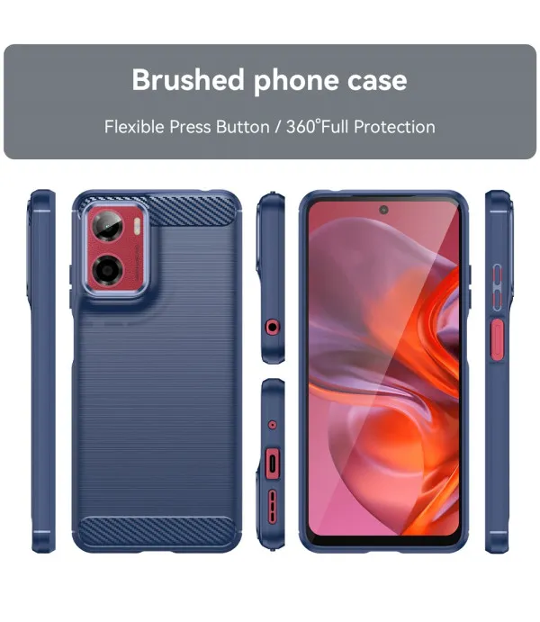 Carbon Brush TPU silikonska maska za Motorola Moto E15 4G / Moto G05 4G
