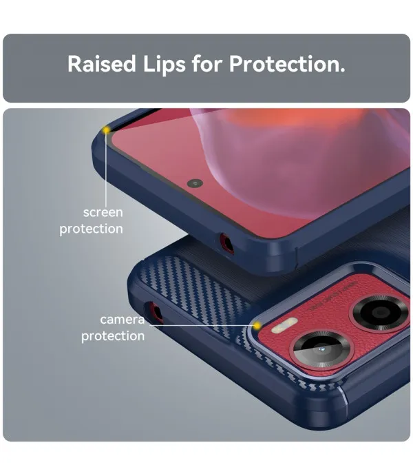 Carbon Brush TPU silikonska maska za Motorola Moto E15 4G / Moto G05 4G