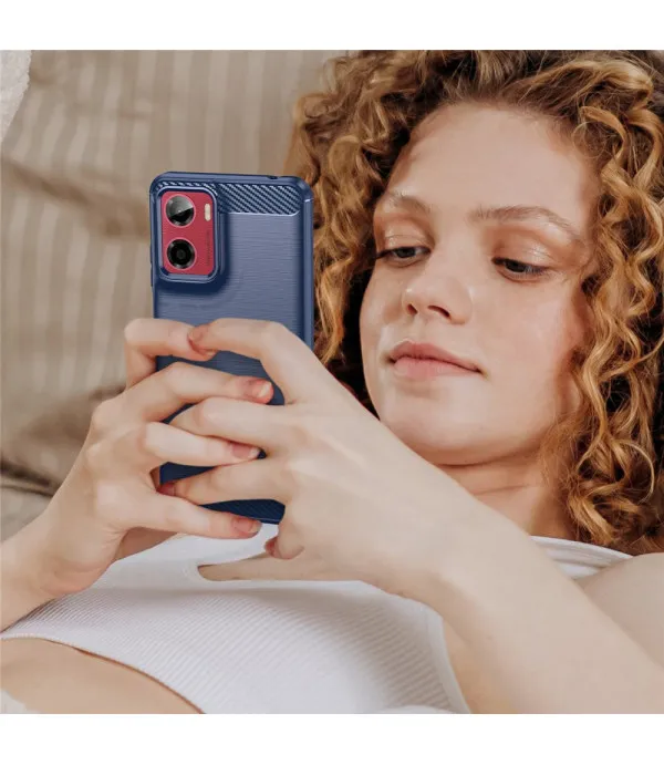 Carbon Brush TPU silikonska maska za Motorola Moto E15 4G / Moto G05 4G