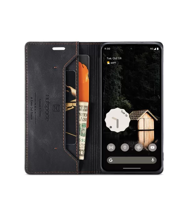 AUTSPACE Premium preklopna torbica za Google Pixel 9 / Pixel 9 Pro RFID tehnologijom
