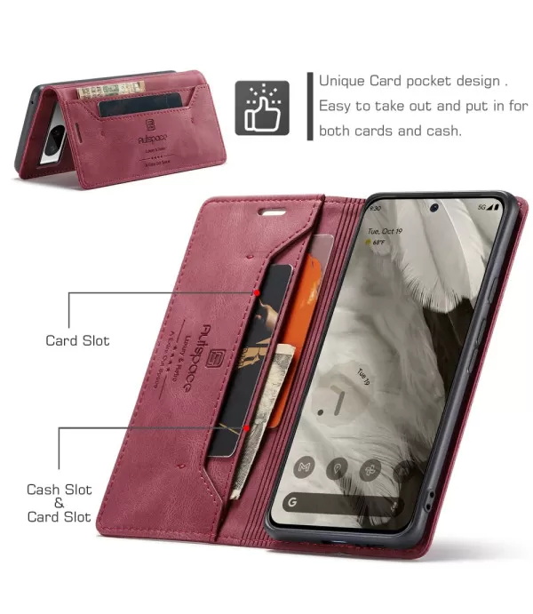 AUTSPACE premium preklopna torbica za Google Pixel 8 s RFID zaštitom