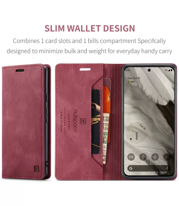 AUTSPACE premium preklopna torbica za Google Pixel 8 s RFID zaštitom
