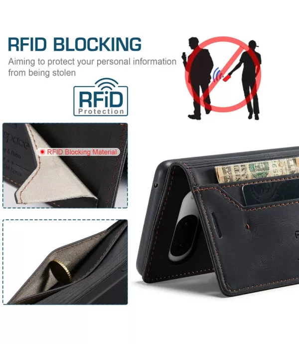 AUTSPACE Premium preklopna torbica za Google Pixel 8a RFID tehnologijom