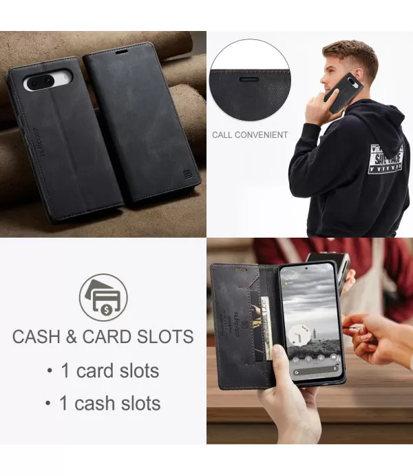 AUTSPACE Premium preklopna torbica za Google Pixel 8a RFID tehnologijom