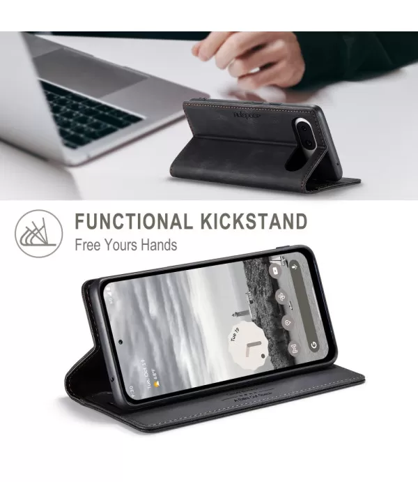 AUTSPACE Premium preklopna torbica za Google Pixel 8a RFID tehnologijom