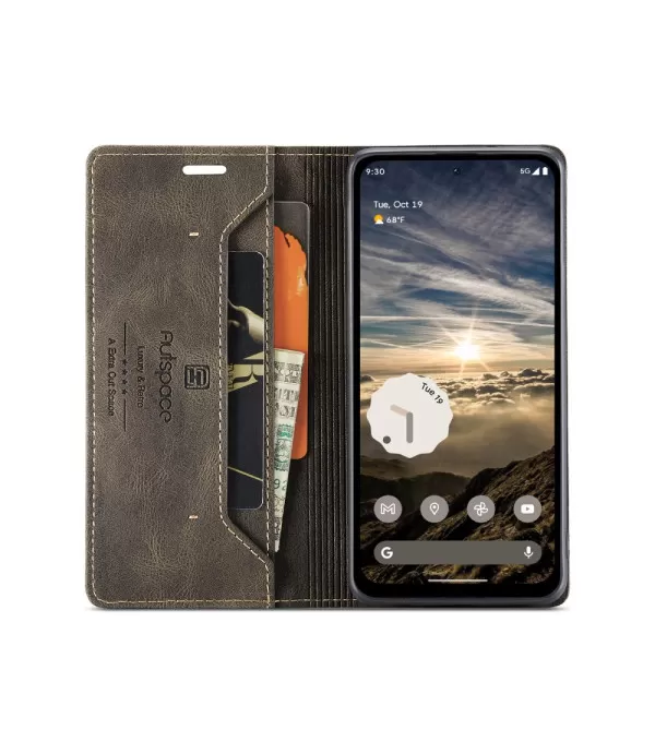 AUTSPACE Premium preklopna torbica za Google Pixel 8a RFID tehnologijom