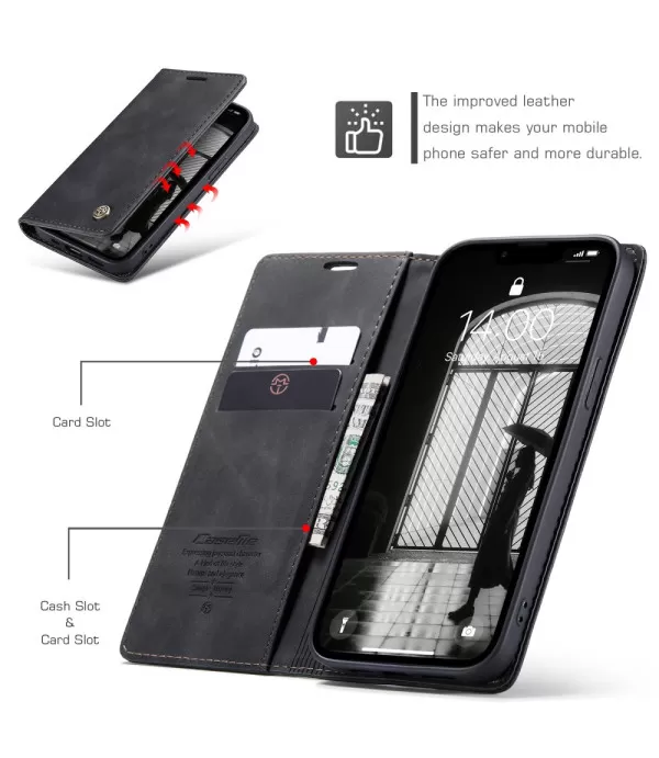 CASEME novčanik kožna torbica futrola za iPhone 16e/17e – elegantna i praktična zaštita
