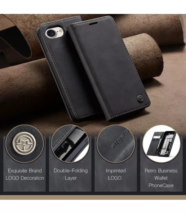 CASEME novčanik kožna torbica futrola za iPhone 16e/17e – elegantna i praktična zaštita