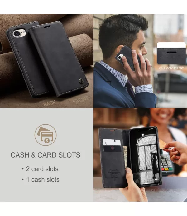 CASEME novčanik kožna torbica futrola za iPhone 16e/17e – elegantna i praktična zaštita