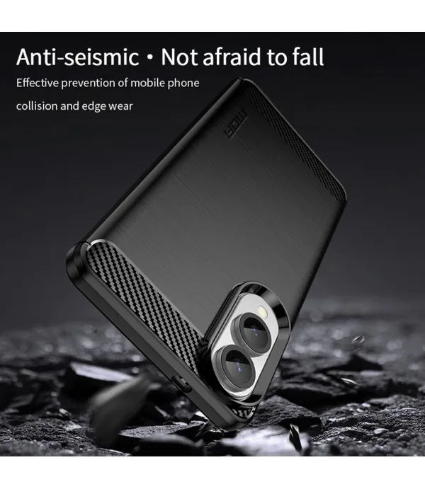 Carbon Brush TPU silikonska maska za Samsung Galaxy S25 Edge 5G