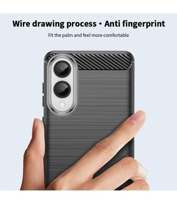 Carbon Brush TPU silikonska maska za Samsung Galaxy S25 Edge 5G