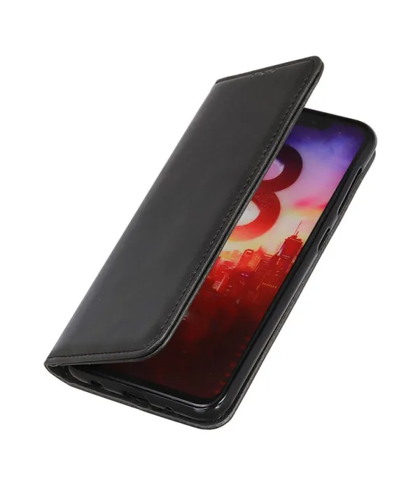 Kožna futrola s novčanikom za Honor 400 5G – crna