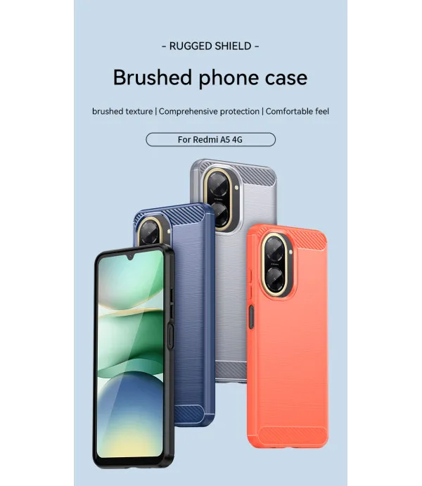 Carbon Brush TPU maska za Xiaomi Redmi A5 5G