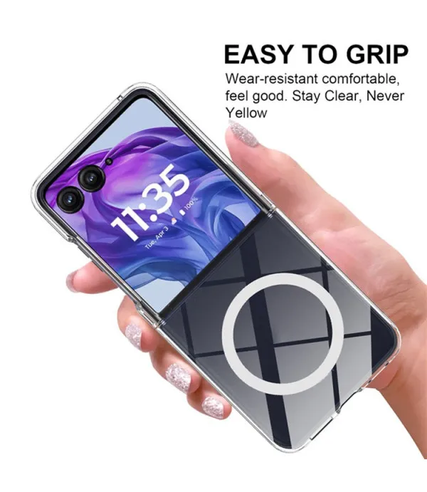 Prozirna Magsafe silikonska maskica za Motorola Razr 60 Ultra