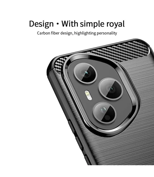 Carbon Brush TPU silikonska maska za Honor 400 Pro