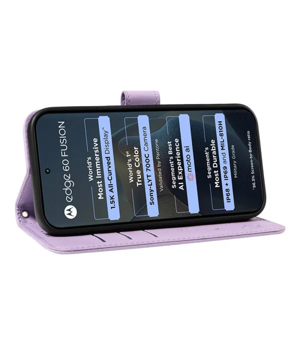 Novčanik preklopna torbica s maslačak uzorkom za Motorola Edge 60 / Edge 60 Pro / Edge 60 Fusion