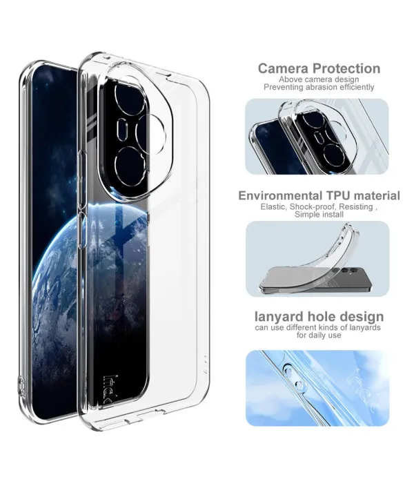 IMAK zaštitna maska za Honor 400 Pro 5G - prozirna TPU maska sa zračnim jastukom