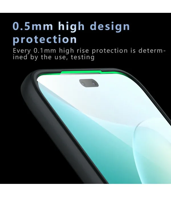 Matt prozirna crna MagSafe TPU maska za Honor 400 Lite