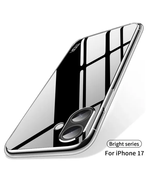 Prozirna silikonska zaštitna maskica za iPhone 17 – tanka i fleksibilna