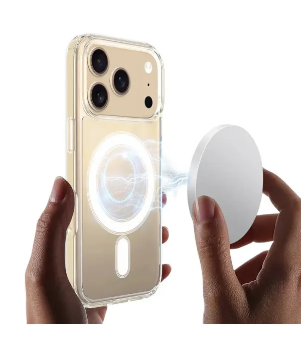 MagSafe prozirna silikonska maskica za Apple iPhone 17 Pro Max – zaštita i bežično punjenje