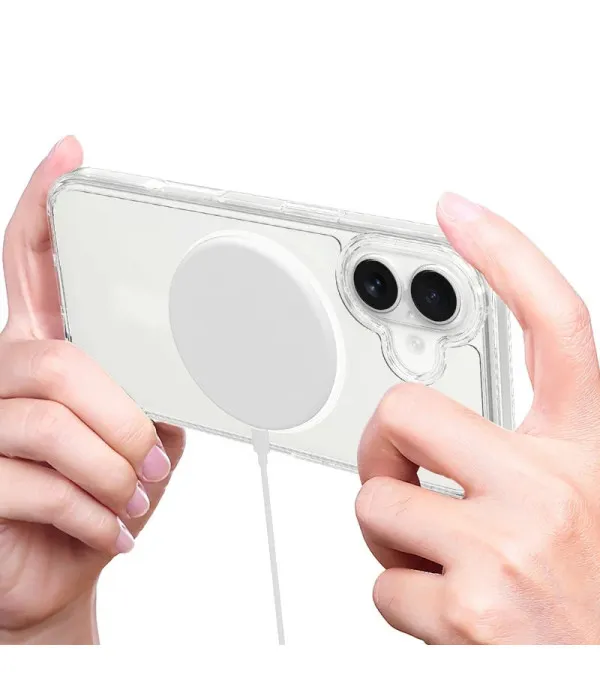 MagSafe prozirna silikonska maskica za Apple iPhone 17 – zaštita i bežično punjenje