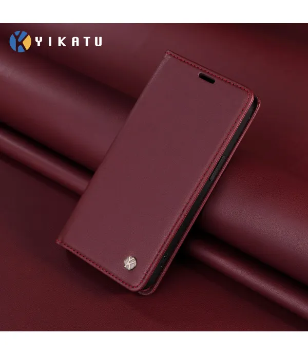 YIKATU preklopna PU kožna maskica s magnetnim zatvaranjem za Motorola Moto G56 5G