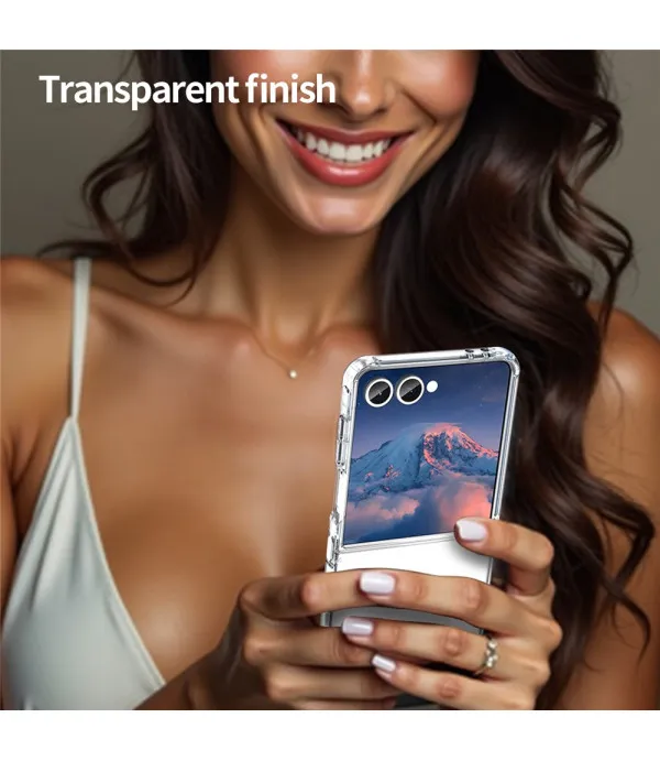 Prozirna hibridna maskica TPU + akril za Samsung Galaxy Z Flip7 5G