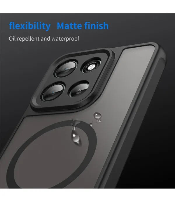 MagSafe mat crna prozirna maskica za Motorola Moto G56 5G