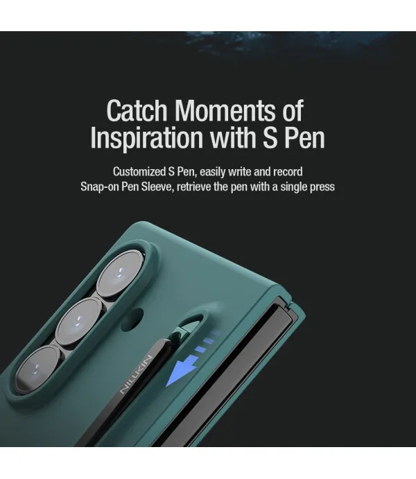 NILLKIN Flex Pure maskica PC + TPU za Samsung Galaxy Z Fold7 5G – elegantna zaštita s dodatnom stylus olovkom