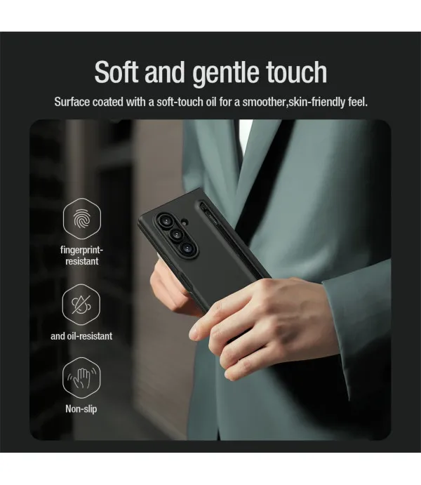 NILLKIN Flex Pure maskica PC + TPU za Samsung Galaxy Z Fold7 5G – elegantna zaštita s dodatnom stylus olovkom