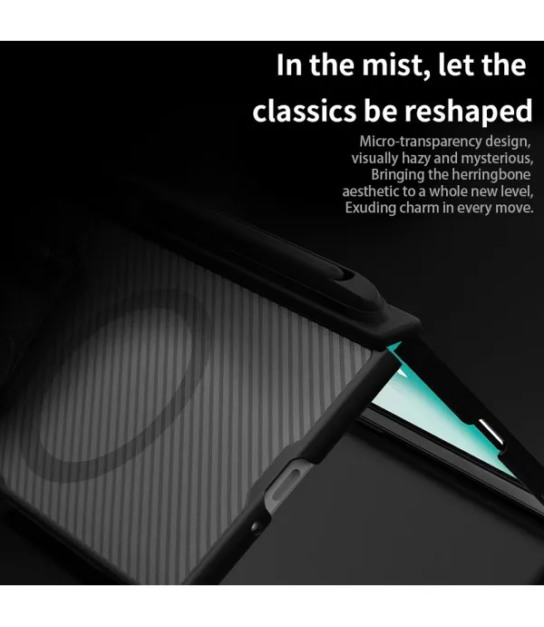 NILLKIN CamShield Prop Magnetic Translucent torbica za Samsung Galaxy Z Fold7 5G s olovkom – vrhunska zaštita i sofisticiran dizajn